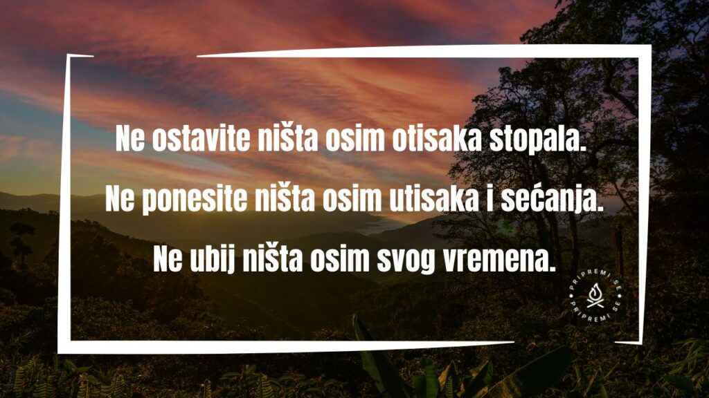 Pravila boravka u prirodi